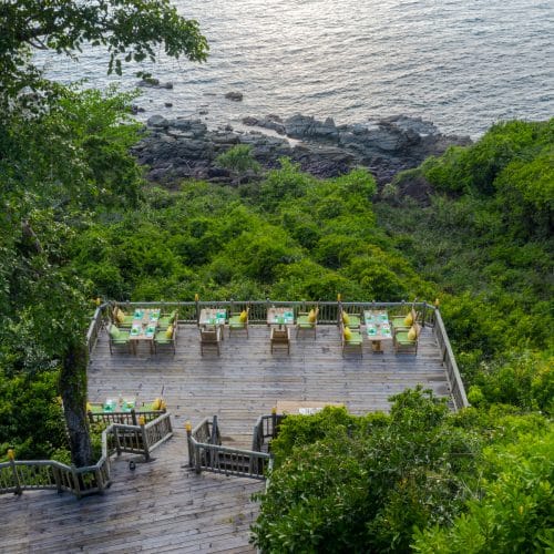 Soneva Kiri - Complimentary Luxury Villa Inclusions - Aerial View of the Restaurant