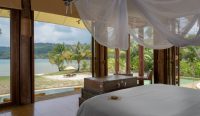 2 Bedroom Junior Beach Pool Retreat at Soneva Kiri, luxurious master bedroom suite