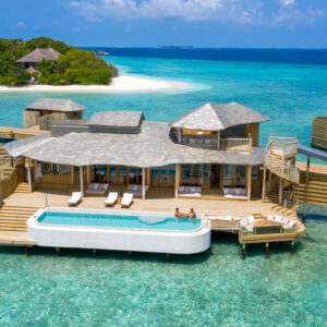 1 Bedroom Water Retreat with Slide a Soneva Fushi with views of the Indian Ocean