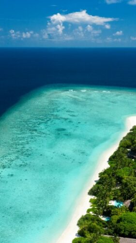 Luxury Resorts in the Maldives - Soneva Fushi - Aerial image of the Private Island
