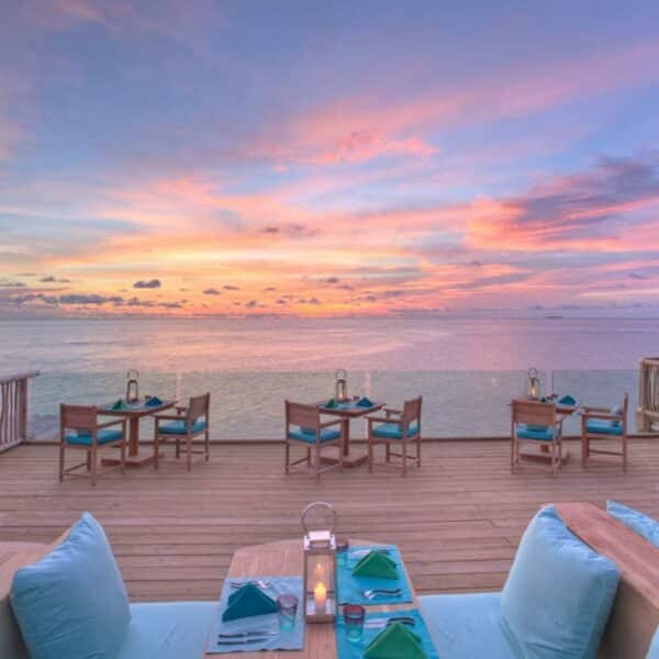 Soneva Fushi in the Maldives, ocean View from the Luxury island Hideaway