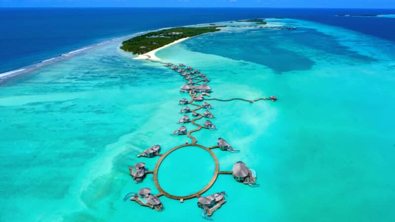 Luxury Sustainable Resorts in the Maldives and Thailand - Soneva Jani Aerial View of the Lagoon