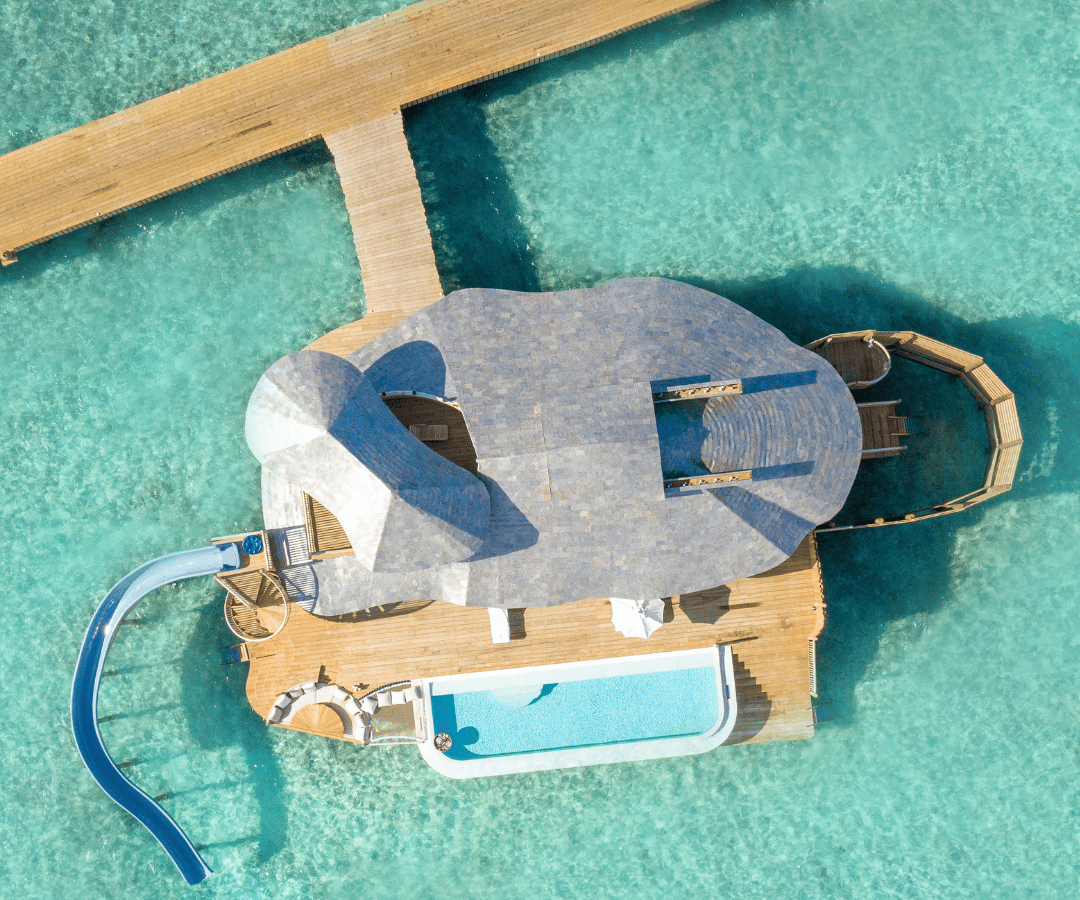 Soneva Jani luxury 5* overwater villas with slide Maldives